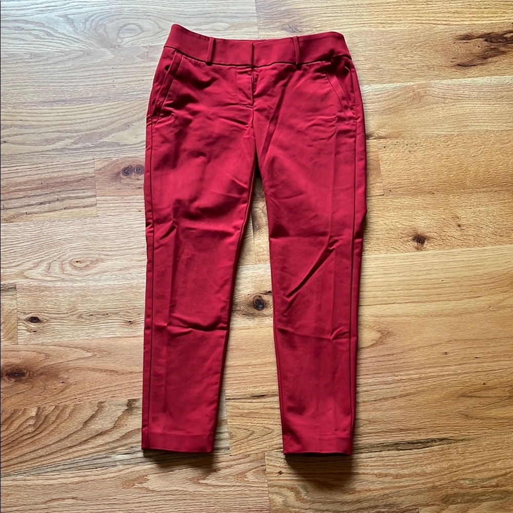 LOFT Red Ankle Crop Women's Pants